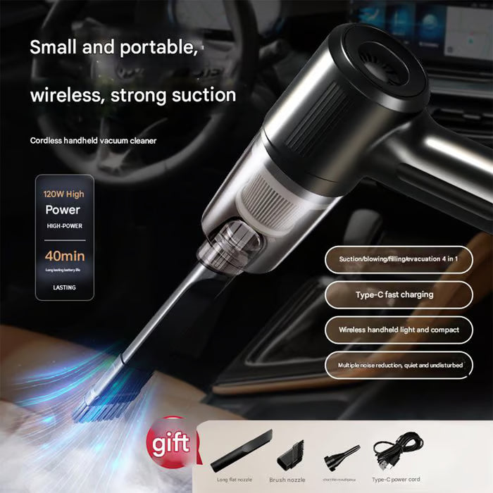 🔥Wireless Handheld Car Vacuum Cleaner Portable Cordless , Vacuum Cleaner with Multi-Nozzles