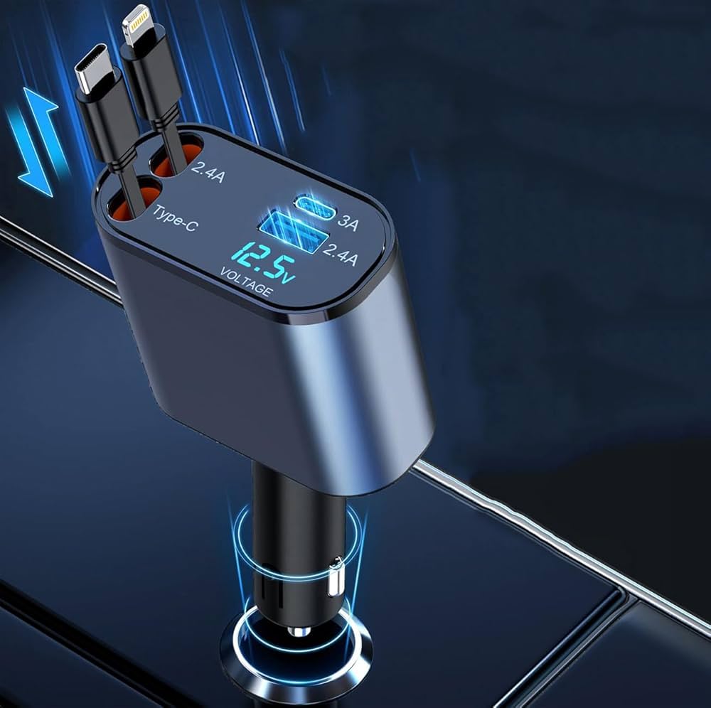 4 in 1 Retractable Charger