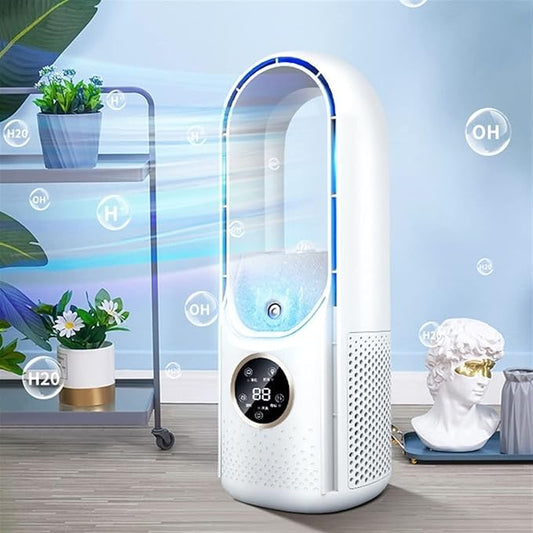 Air Bladeless Fan with 6 Adjustable Wind Speeds