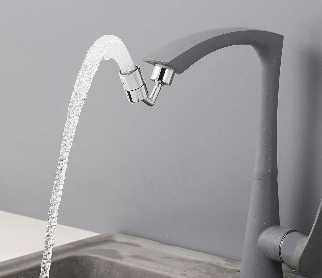 Universal Splash-proof Outer Joint Swivel Faucet  (Free Wrench Included!)