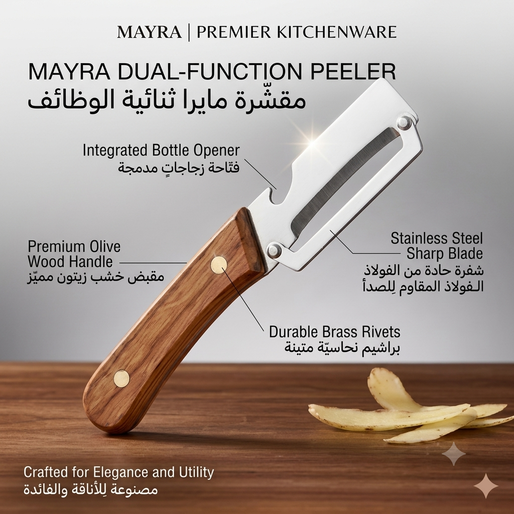 مقشرة خضروات متعددة الاستخدامات للمطبخ 🔪