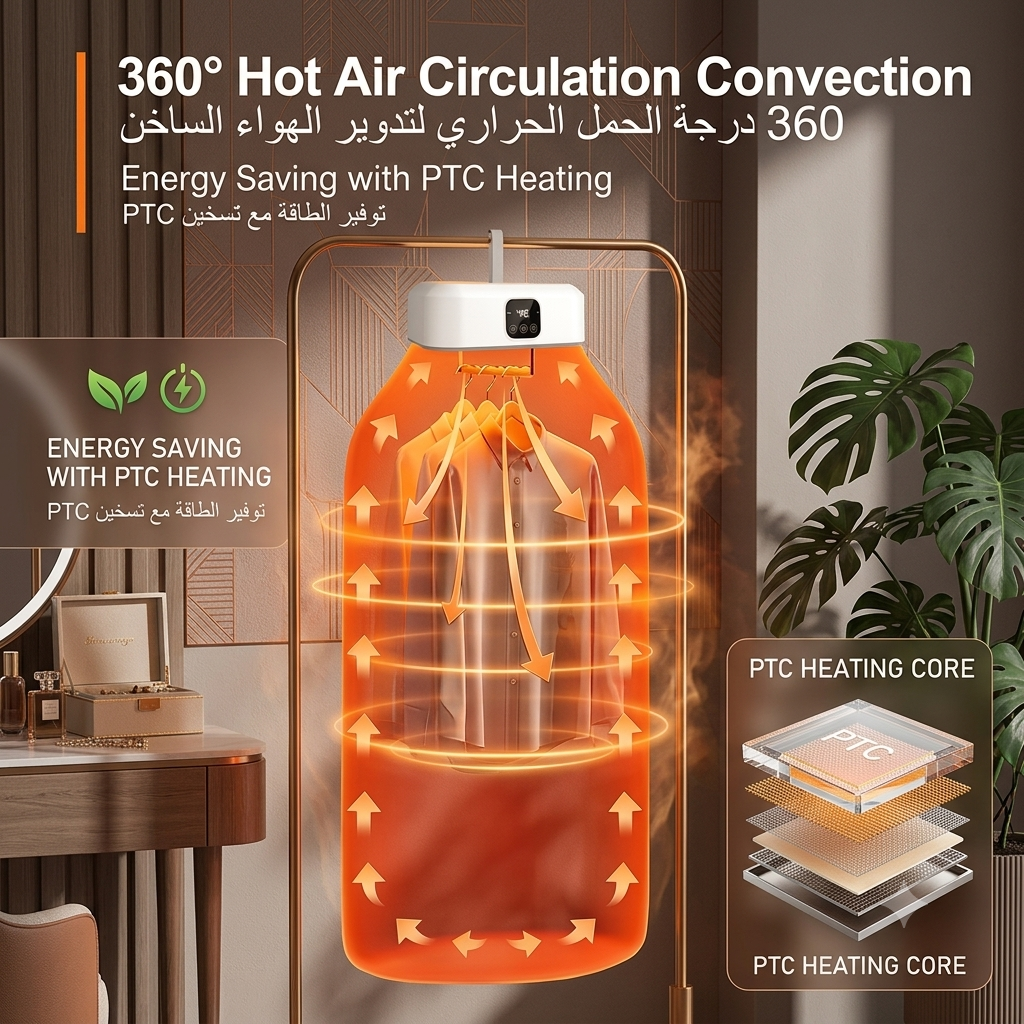 3 in 1 Electric Clothes Drying Machine