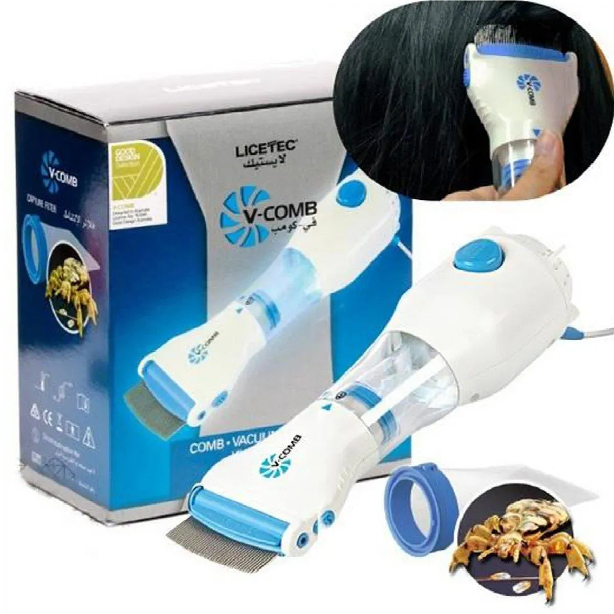 LiceVac Pro™ – Electric Lice Removal Kit with 4 Filters